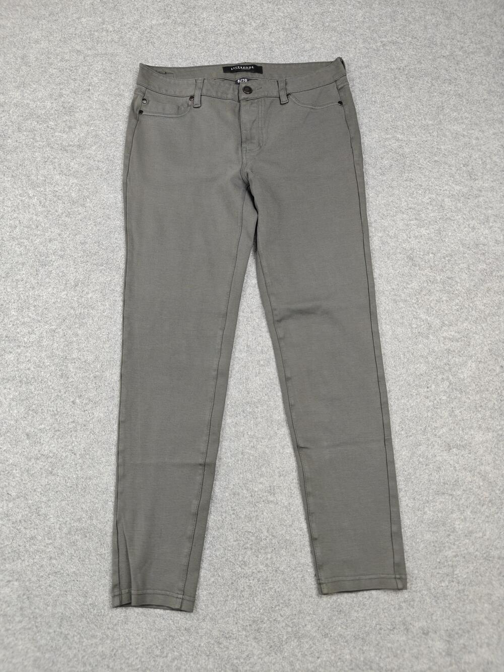 Liverpool Jeans Company Skinny Jeans Womens 8 Gray Stretch Pockets 29 Waist
